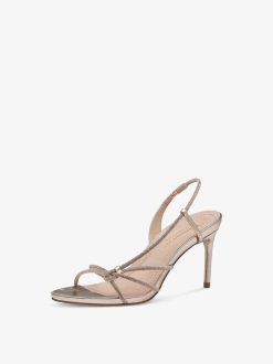 Tamaris Sandale A Talon - Beige | Des Sandales