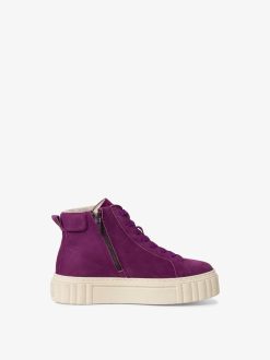 Tamaris Bottine En Cuir - Violet | Bottines