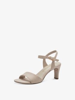 Tamaris Sandale A Talon - Beige | Des Sandales