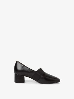 Tamaris Trotteur En Cuir - Noir | Chaussures Basses Et Pantoufles