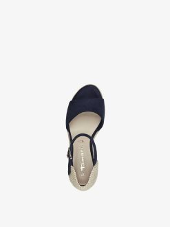 Tamaris Sandale A Talon - Bleu | Des Sandales