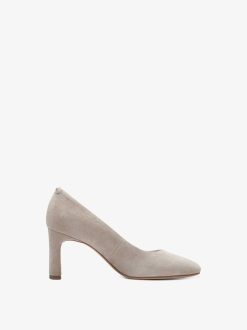 Tamaris Escarpins En Cuir - Beige | Pompes