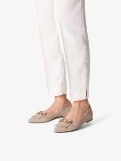 Tamaris Ballerine En Cuir - Beige | Ballerines