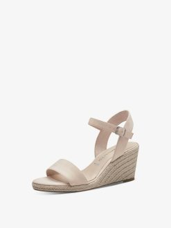 Tamaris Sandale A Talon - Beige | Des Sandales