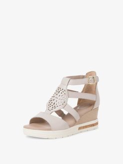 Tamaris Sandale En Cuir - Blanc | Des Sandales