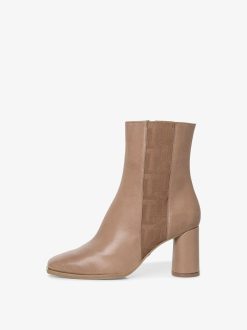 Tamaris Bottine En Cuir - Marron | Bottines