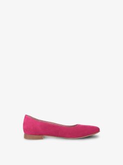 Tamaris Ballerine En Cuir - Rose | Ballerines