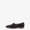 Tamaris Babouche En Cuir - Bleu | Chaussures Basses Et Pantoufles