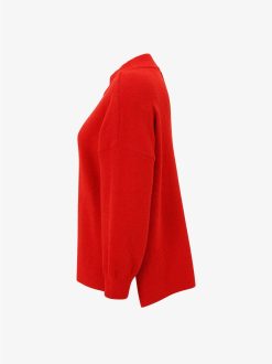 Tamaris Pull Tricote - Rouge | Sweats Et Sweats A Capuche