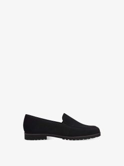 Tamaris Babouche En Cuir - Noir | Chaussures Basses Et Pantoufles