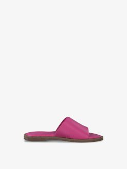 Tamaris Mule En Cuir - Rose | Mules