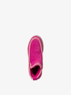 Tamaris Bottine En Cuir - Doublure Chaude Rose | Bottines