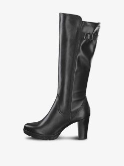 Tamaris Bottes En Cuir - Noir | Bottes