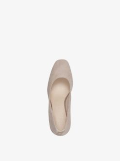 Tamaris Escarpins En Cuir - Beige | Pompes