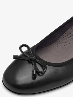 Tamaris Ballerine En Cuir - Noir | Ballerines