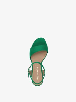 Tamaris Sandale A Talon - Vert | Des Sandales