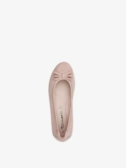 Tamaris Ballerine En Cuir - Rose | Ballerines