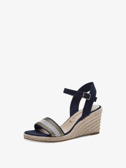 Tamaris Sandale A Talon - Bleu | Des Sandales