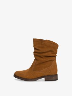 Tamaris Bottine En Cuir - Marron | Bottines