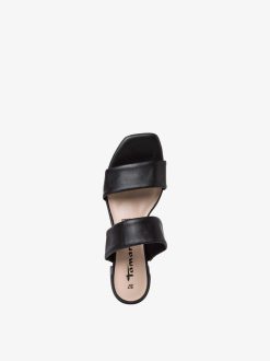 Tamaris Mule En Cuir - Noir | Mules