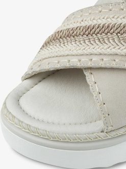 Tamaris Mule En Cuir - Beige | Mules