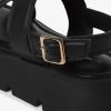 Tamaris Sandale En Cuir - Noir | Des Sandales