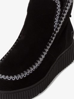 Tamaris Bottine En Cuir - Doublure Chaude Noire | Bottines