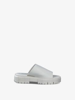 Tamaris Mule En Cuir - Blanc | Mules