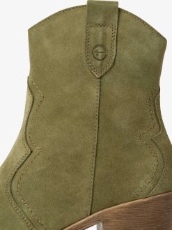 Tamaris Bottine En Cuir - Vert | Bottines