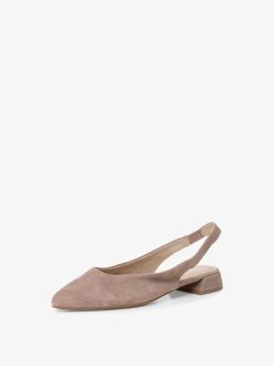 Tamaris Escarpins A Bride En Cuir - Beige | Pompes