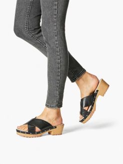 Tamaris Mule En Cuir - Noir | Mules