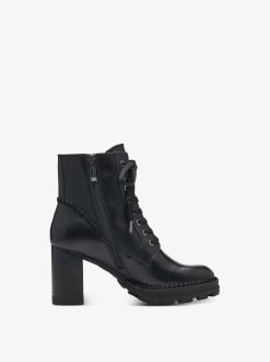 Tamaris Bottine En Cuir - Noir | Bottines