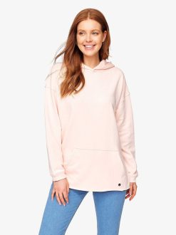 Tamaris Sweat A Capuche Surdimensionne - Rose | Sweats Et Sweats A Capuche