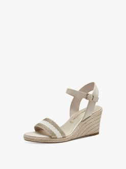 Tamaris Sandale A Talon - Beige | Des Sandales