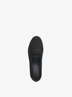 Tamaris Babouche En Cuir - Noir | Chaussures Basses Et Pantoufles