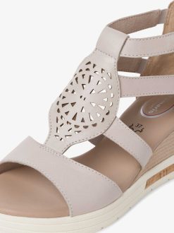 Tamaris Sandale En Cuir - Blanc | Des Sandales