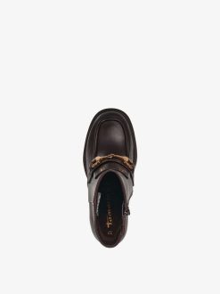 Tamaris Bottine En Cuir - Marron | Bottines