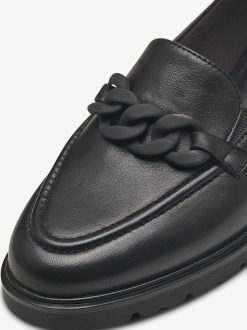 Tamaris Babouche En Cuir - Noir | Chaussures Basses Et Pantoufles