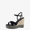 Tamaris Sandale A Talon En Cuir - Noir | Des Sandales