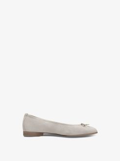 Tamaris Ballerine En Cuir - Beige | Ballerines