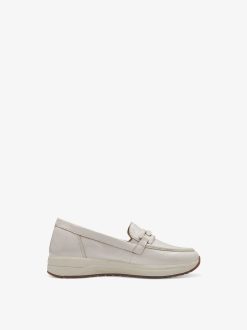 Tamaris Babouche En Cuir - Beige | Chaussures Basses Et Pantoufles