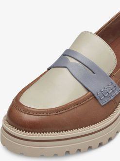 Tamaris Babouche En Cuir - Marron | Chaussures Basses Et Pantoufles