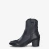 Tamaris Bottine En Cuir - Noir | Bottines