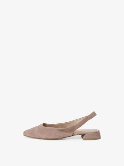 Tamaris Escarpins A Bride En Cuir - Beige | Pompes