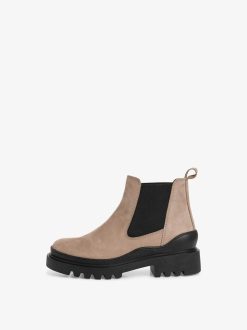 Tamaris Bottine Chelsea En Cuir - Marron | Bottines