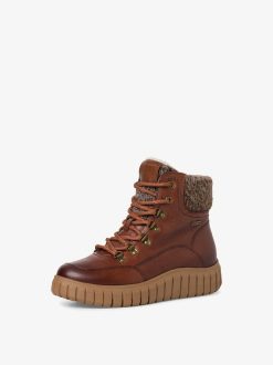 Tamaris Bottine En Cuir - Marron | Bottines