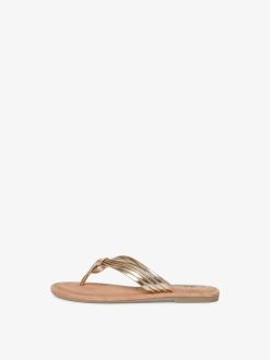 Tamaris Mule En Cuir - Metallise | Mules