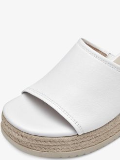 Tamaris Mule En Cuir - Blanc | Mules