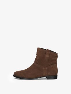 Tamaris Bottes De Cowboy En Cuir - Marron | Bottines