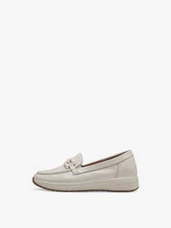 Tamaris Babouche En Cuir - Beige | Chaussures Basses Et Pantoufles